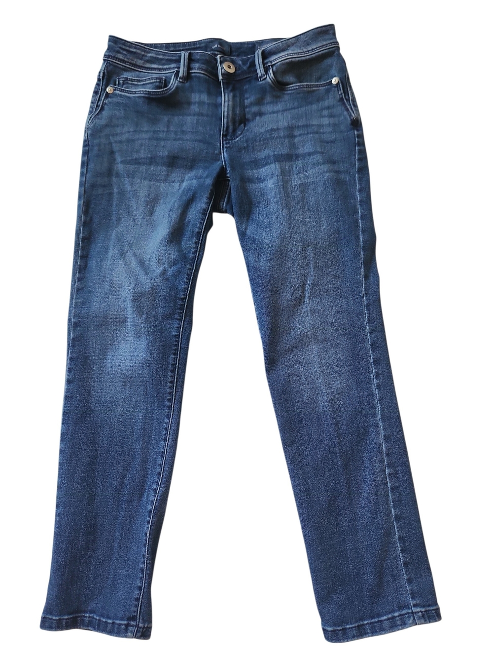 J.Jill Authentic Fit Relaxed Ankle Slim Leg Mid-Rise Jeans Size 2P